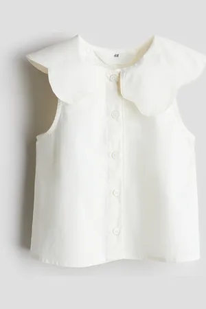 H&M Baumwollbluse mit Kragen