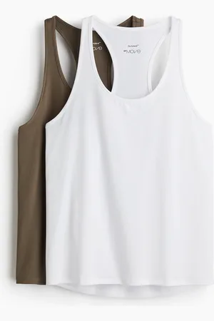 H&M 2er-Pack Sport-Tanktops mit DryMove™