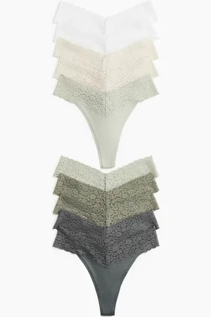 H&M 10er-Pack Tangas aus Spitze