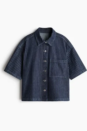 H&M Oversized Denimbluse
