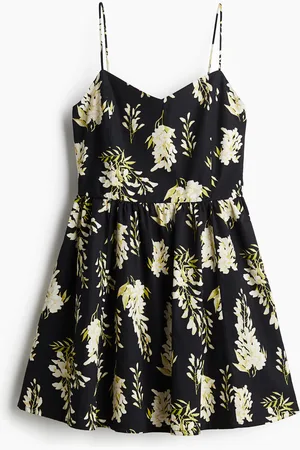 H&M Baumwollkleid mit ausgestelltem Jupe