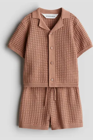 H&M 2-teiliges Pointellestrick-Set aus Baumwolle
