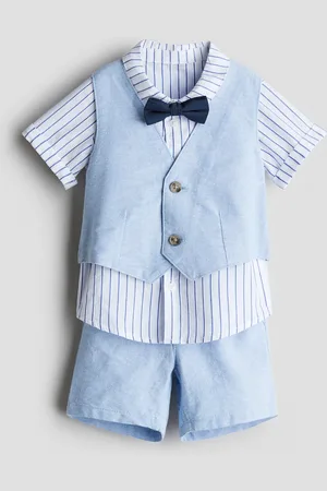 H&M 4-teiliges Ausgeh-Set aus Leinenmix