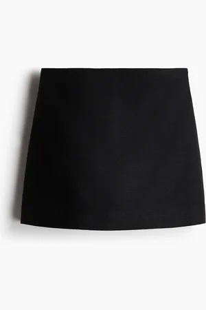 H&M Miniskort aus Leinenmix