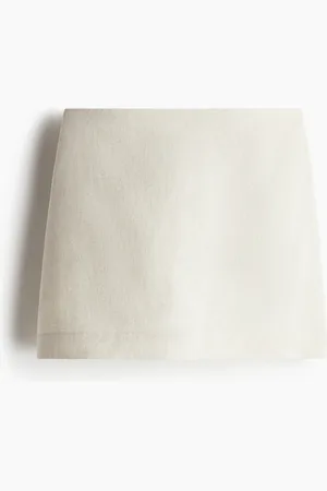 H&M Miniskort aus Leinenmix