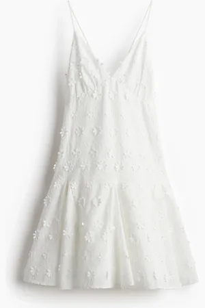 H&M Baumwollkleid mit Applikationen