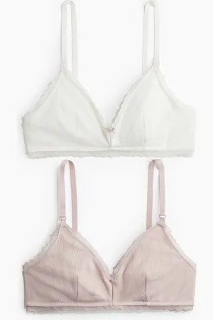 H&M MAMA 2er-Pack Still-BHs mit Pointellemuster
