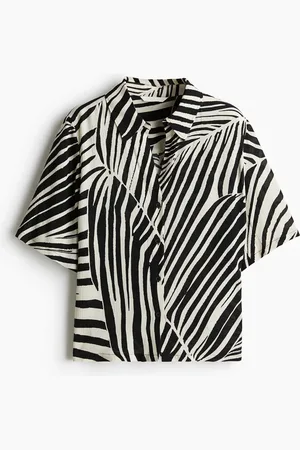 H&M Gecrinkelte Viskosebluse