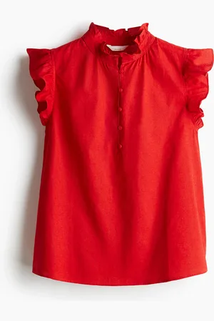 H&M Bluse aus Leinenmix