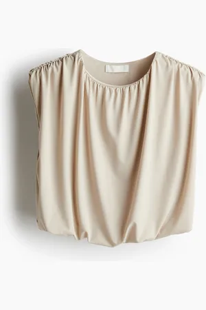 H&M Drapiertes Crop-Top