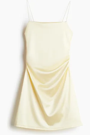 H&M Drapiertes Slip Dress