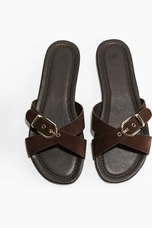 H&M Sandalen mit gekreuzten Riemen