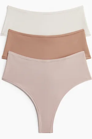 H&M 3er-Pack Mikrofaserslips Brazilian