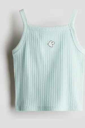 H&M Trägertop mit Stickerei