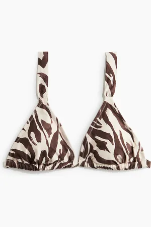 H&M Wattiertes Triangel-Bikinitop
