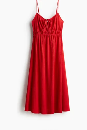 H&M Gecrinkeltes Jerseykleid