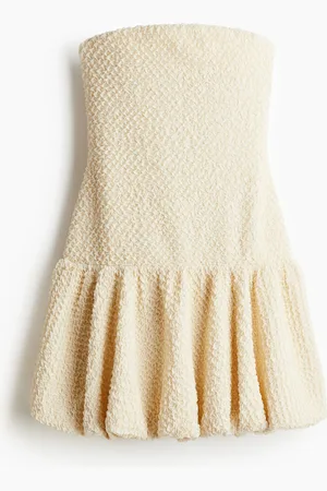 H&M Bandeau-Kleid mit Ballonjupe