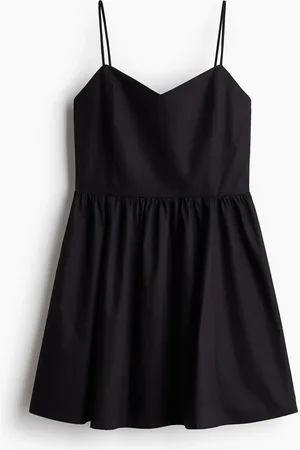 H&M Baumwollkleid mit ausgestelltem Jupe