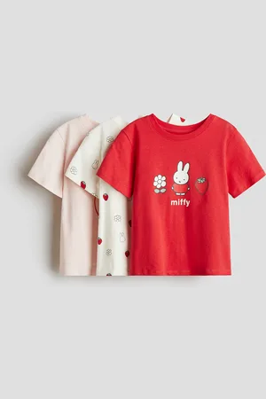 H&M 3er-Pack Shirts mit Druck