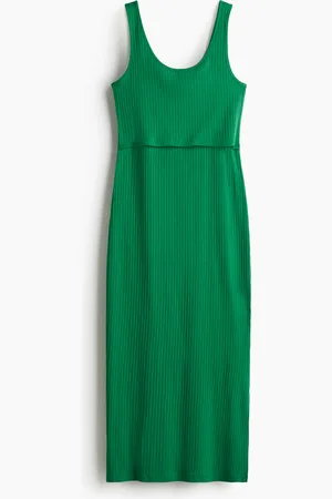 H&M MAMA Geripptes Stillkleid