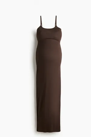 H&M MAMA Trägerkleid in Rippstrick