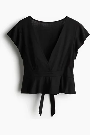 H&M Bluse aus Leinenmix