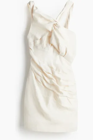 H&M Asymmetrisches Minikleid aus Leinen