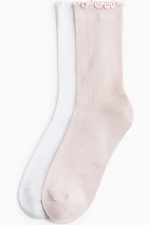 H&M 2er-Pack Sportsocken mit Overlockkante