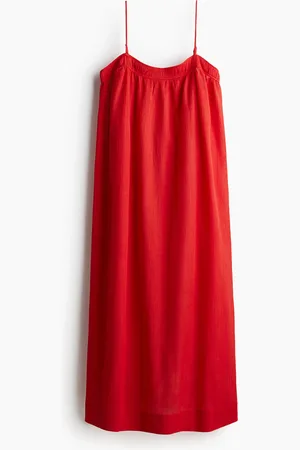 H&M Gecrinkeltes Trägerkleid