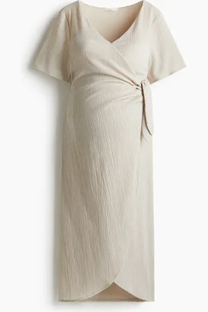 H&M MAMA Gecrinkeltes Wickelkleid