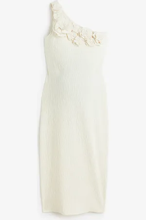 H&M MAMA One-Shoulder-Kleid mit Applikation