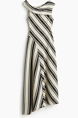 H&M Gestricktes One-Shoulder-Kleid