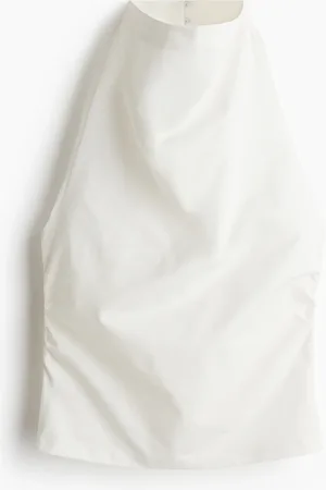 H&M Drapiertes Neckholder-Top