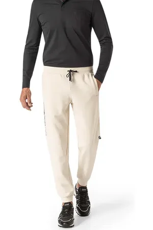 EA7 Sweatpants, Baumwolle, creme
