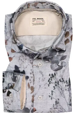 Fil Noir Hemd, Shaped Fit, Baumwolle, floral