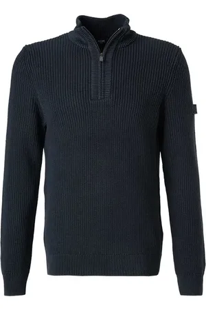 JOOP! Troyer, Modern Fit, Baumwolle, marine