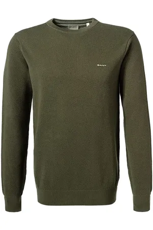 GANT Pullover, Baumwolle, oliv