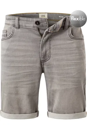 Camel Active Jeansshorts, Slim Fit, Baumwoll-Stretch, steingrau
