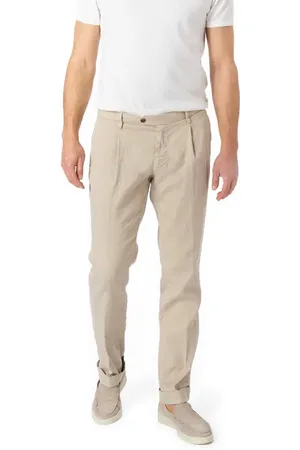 Masons Bundfaltenhose, Regular Fit, Leinen, sand