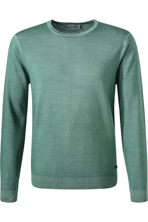 Pierre Cardin Pullover, Merinowolle, grasgrün