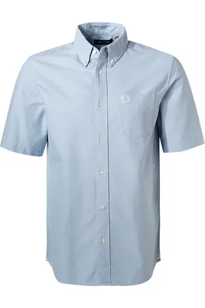 Fred Perry Kurzarmhemd, Oxford, hellblau