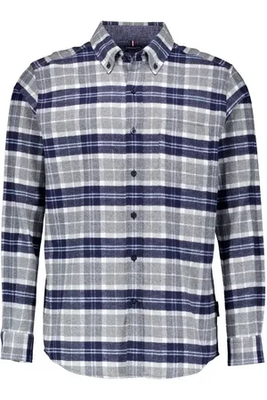 Daniel Hechter Hemd, Regular Fit, Flanell, nachtblau-grau kariert