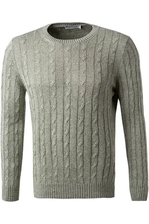 Gran Sasso Pullover, Baumwolle-Leinen, hellgrün