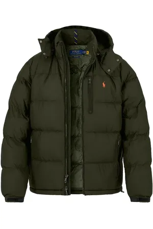 Ralph Lauren Daunenjacke, Mikrofaser wasserabweisend, oliv