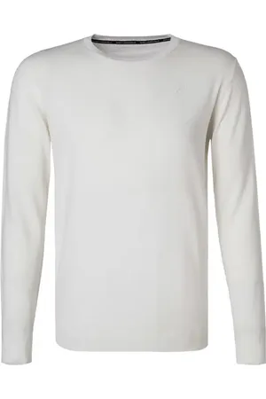 Karl Lagerfeld Pullover, Merinowolle, wollweiß