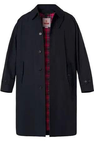 Baracuta Mantel Paul, Oversized Fit, Baumwoll-Stretch wasserabweisend, dark navy