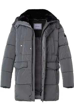 Pierre Cardin Parka, Mikrofaser wasserabweisend, silbergrau