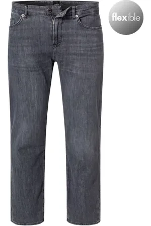 HUGO BOSS Jeans Delaware, Slim Fit, Baumwolle T400®, dunkelgau