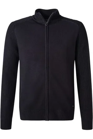 JOOP! Cardigan, Wolle, nachtblau