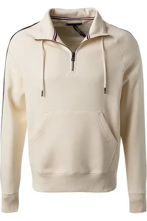 Tommy Hilfiger Troyer, Baumwolle, creme